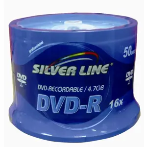 SILVER LINE DVD-R 4.7GB CAKE 50 recordable disc