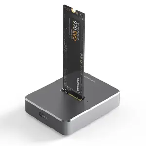 Docking station for SATA + NVME SSD M.2 drive with USB TYPE C connection