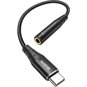 מתאם ESR USB-C to 3.5 mm Headphone Adapter - Black