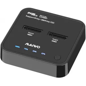 MAIVO Type C To PCIe NvMe M2 2Bay K3016P Disk Docking and Duplication Station