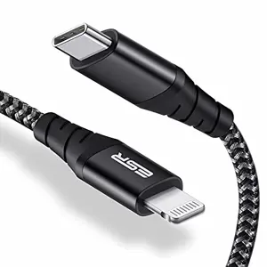 כבל Esr Nylon USB-C to Lightning PD Cable-1M-Black