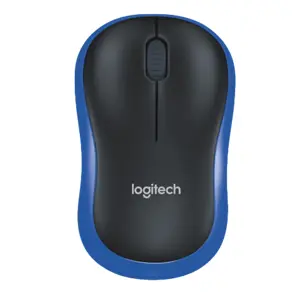 LOGITECH M185 Wireless Mouse Blue Black
