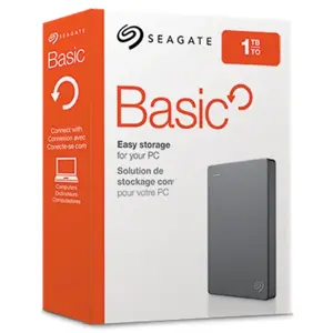 Seagate Basic 2.5" USB 3.0 1TB BLACK External Hard Disk