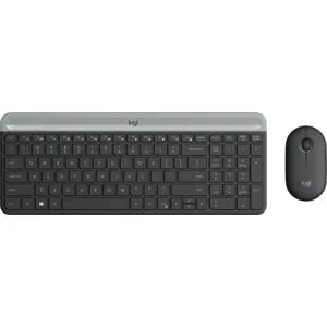Logitech MK470 Slim Wireless Combo Keyboard & Mouse Set Grey