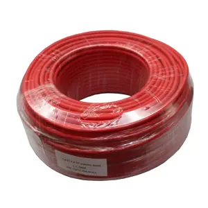 CAT7 LAN Cable 100m Roll, 100 meters long, red color