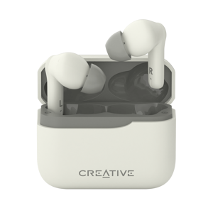 Headphones and Wireless Microphone with Creative Zen Air Plus Cream White Noise Cancellation
