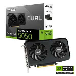 ASUS Dual GeForce RTX 5050 8GB GDDR6 OC Edition Graphics Card 90YV0N72-M0NA00