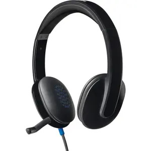 Logitech H540 USB Computer Headset and Microphone Set with noise-cancelling