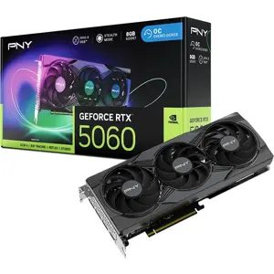 PNY GeForce RTX 5060 8GB ARGB Overcloc Triple Fan VCG50608TFXXPB1-O Graphics Card