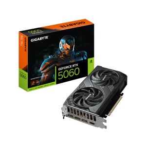 כרטיס מסך GIGABYTE RTX 5060 Windforce2 MAX OC 8GB GV-N5060WF2MAX OC-8GD