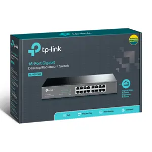 16 Channel Gigabit Switch TP-LINK TL-SG1016D 16-Port Gigabit Desktop/Rackmount Switch