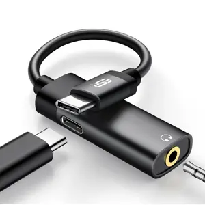 ESR 2-in-1 USB-C PD Headphone Jack Adapter - Black