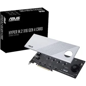 ASUS Hyper M.2 x16 Gen 4 Card Expansion Card supports four NVMe M.2