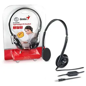 Genius HS-M200C PL Volume control Headphones & Microphone Set