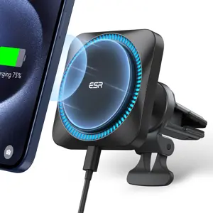 ESR HaloLock Wireless Car Charger with CryoBoost MagSafe Compatible