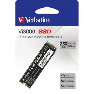 Verbatim Vi3000 256GB PCIe NVMe SSD Hard Disk