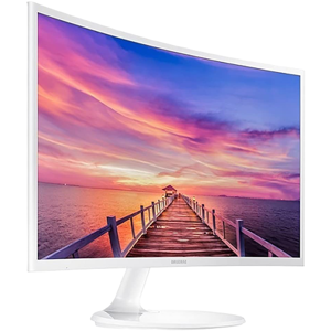 SAMSUNG C27F391FHR 27" Curved White Curved PC Monitor, VGA HDMI 4ms White