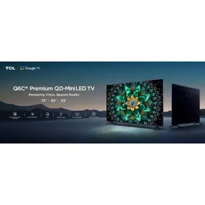 טלוויזיה TCL 65Q6C 65" QD-Mini LED 144Hz Google TV
