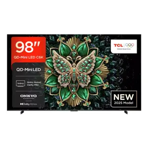 טלוויזיה TCL 98C6K 98" QD-Mini LED 144Hz Google TV