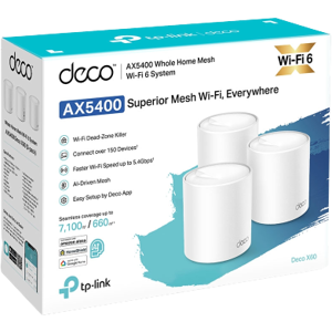 אקסס פוינט 3 יח - TP LINK DECO X60 3 pack AX5400 MESH WIFI 6