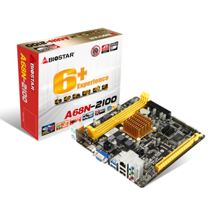 לוח ראשי Biostar A68N-2100, AMD E1-2100, MiniITX